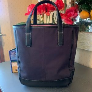 Coach Black and Purple Tote Bag
